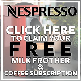 Claim a milk frother & 3 months coffee FREE when you activate a Nespresso Plus subscription