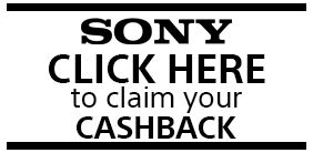 Claim £100 cashback at: www.sony.co.uk/cashback/summer Claim £100 cashback at: www.sony.co.uk/cashback/summer