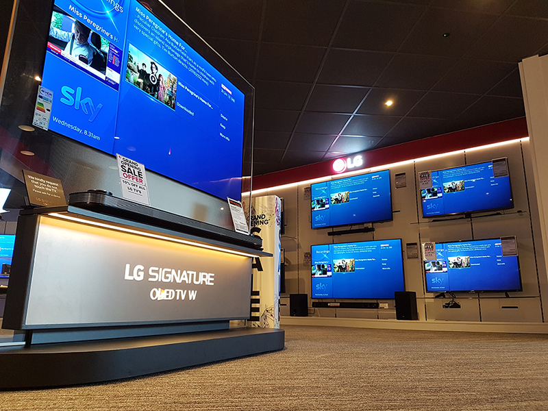 Plymouth Shop LG TV Area